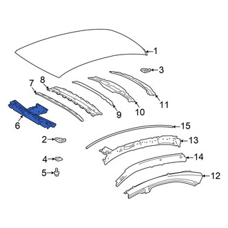 Lexus OE - Front Roof Header Panel