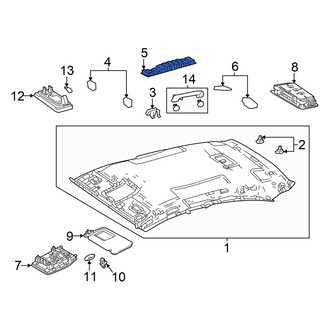 Lexus OE - Rear Left Headliner Insulator