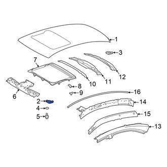 Lexus OE - Front Right Roof Panel Bracket