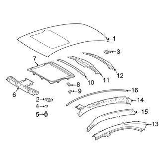 Lexus OE - Roof & Components (With Sunroof)