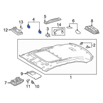 Lexus OE - Front Left Headliner Insulator