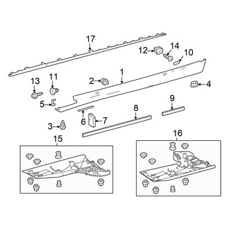 Lexus OE - Pillars, Rocker & Floor - Exterior Trim