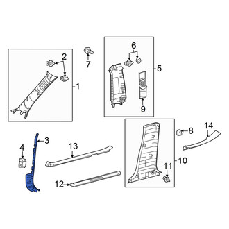 Lexus OE - Left Kick Panel Trim