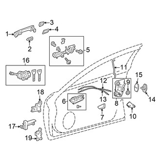 Lexus OE - Front Door - Lock & Hardware