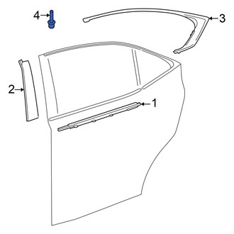 Lexus OE - Door Reveal Molding Rivet