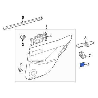 Lexus OE - Rear Left Door Interior Trim Panel Cap