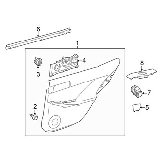 Lexus OE - Rear Door - Interior Trim