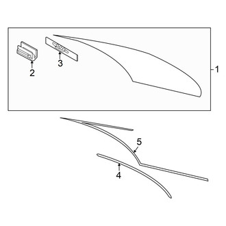 Lexus OE - Back Glass - Glass