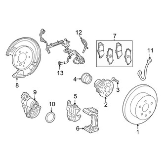 Lexus OE - Rear Suspension - Brake Components