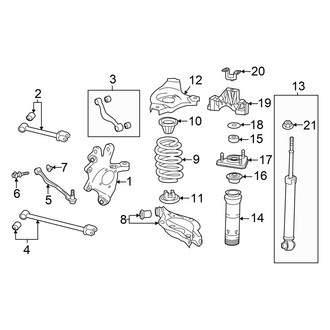 Lexus OE - Rear Suspension - Suspension Components