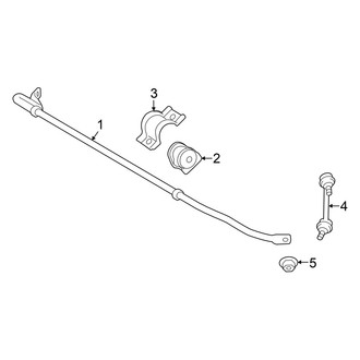Lexus OE - Rear Suspension - Stabilizer Bar & Components