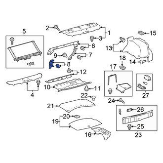 Lexus OE - Rear Left Lower Partition Panel