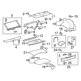 Lexus OE - Rear Body & Floor - Interior Trim