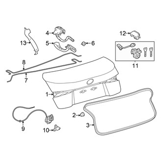 Lexus OE - Trunk Lid - Lid & Components