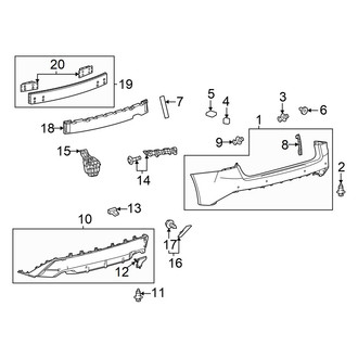 Lexus OE - Rear Bumper - Bumper & Components