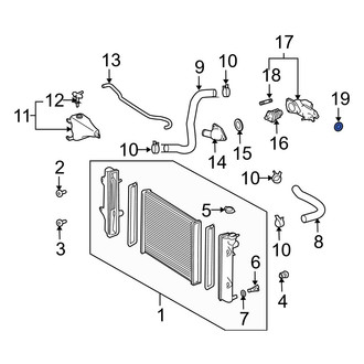Lexus OE - Engine Coolant Pipe O-Ring