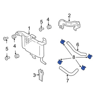Lexus OE - Automatic Transmission Oil Cooler Clamp
