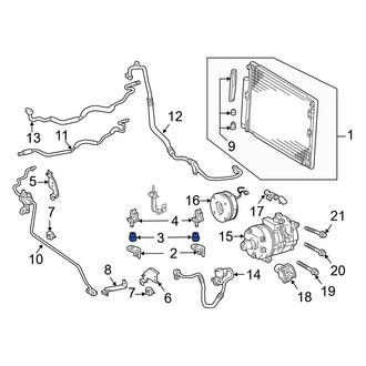 Lexus OE - Upper A/C Condenser Bracket Insulator