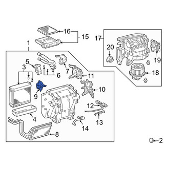 Lexus OE - HVAC Air Adjustment Control Motor