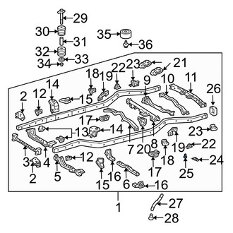 Lexus OE - Tie Down Hook Bolt