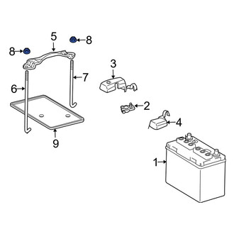 Lexus OE - Battery Hold Down Nut