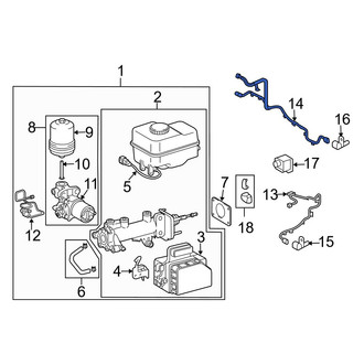 Lexus OE - Rear ABS Wheel Speed Sensor Wiring Harness