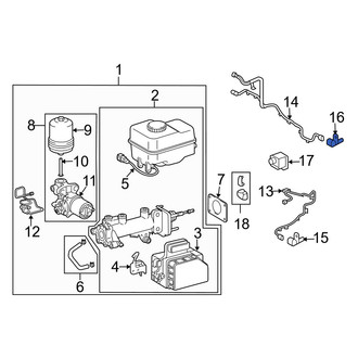 Lexus OE - Rear Left ABS Wheel Speed Sensor