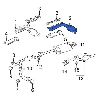 Lexus GX470 OEM Exhaust Parts | Systems, Tips, Pipes — CARiD.com