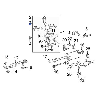 Lexus OE - Front Exhaust Pipe Flange Gasket