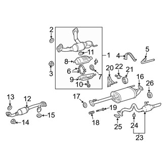 Lexus OE - Exhaust System - Exhaust Components