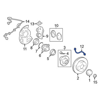 Lexus OE - Rear Right Brake Hydraulic Hose