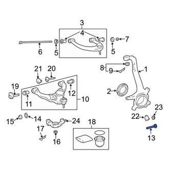 Lexus OE - Front Lower Suspension Control Arm Bolt