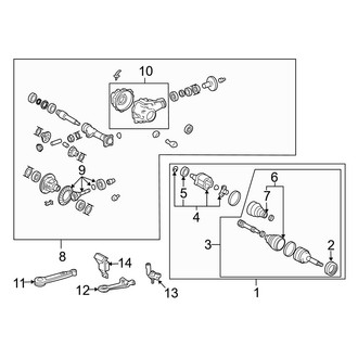 Lexus OE - Front Suspension - Carrier & Front Axles