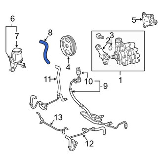 Lexus OE - Power Steering Reservoir Hose