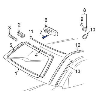Lexus OE - Front Interior Rear View Mirror Cover