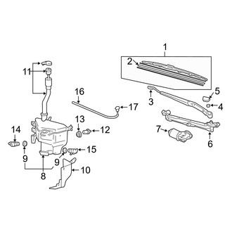 Lexus OE - Windshield - Wiper & Washer Components