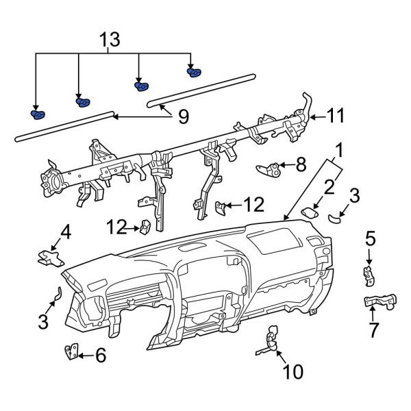 Instrument Panel Reinforcement Clip