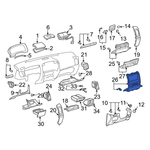 Instrument Panel Trim Panel