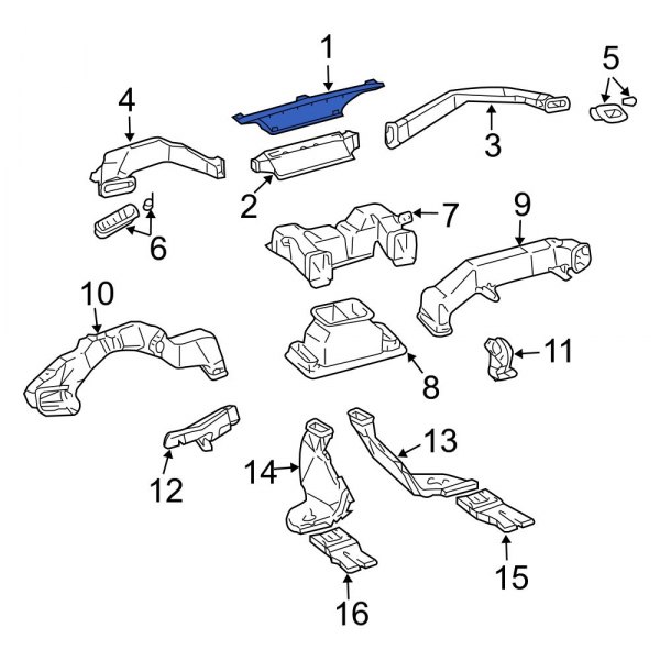 Windshield Defroster Nozzle