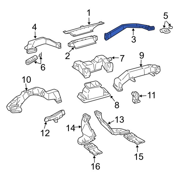 Instrument Panel Air Duct