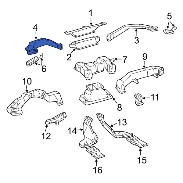 Instrument Panel Air Duct