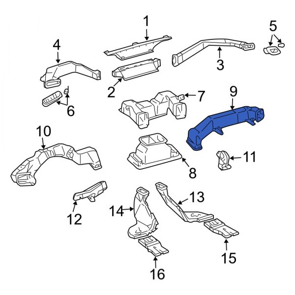 Instrument Panel Air Duct