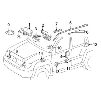 Lexus OE - Restraint Systems - Air Bag Components
