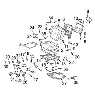 Lexus OE - Seats & Tracks - Second Row Seats (Right Side)