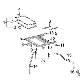 Lexus OE - Sunroof Drain Hose Clamp