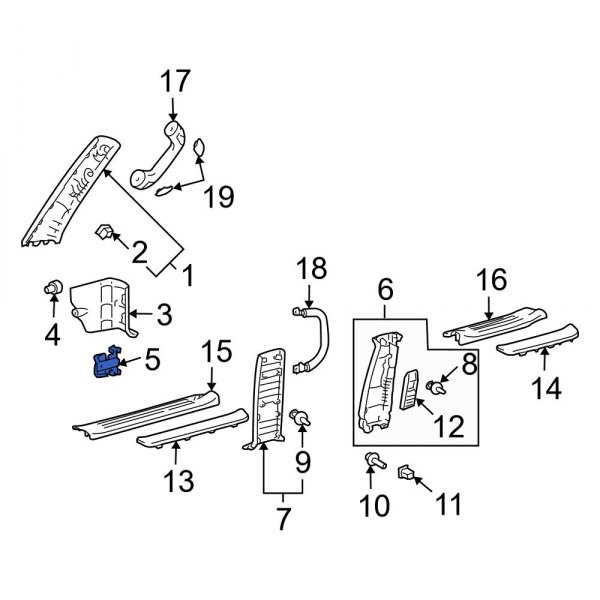 Kick Panel Retainer