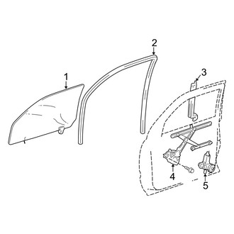 Lexus OE - Front Door - Glass & Hardware