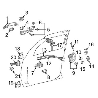 Lexus OE - Front Door - Lock & Hardware