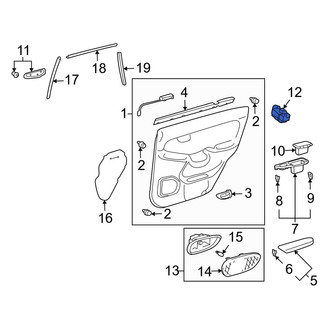 Lexus OE - Front Right Door Window Switch