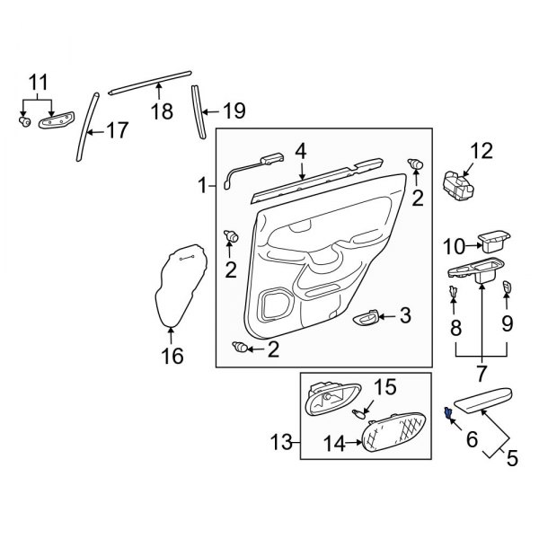 Door Armrest Clip